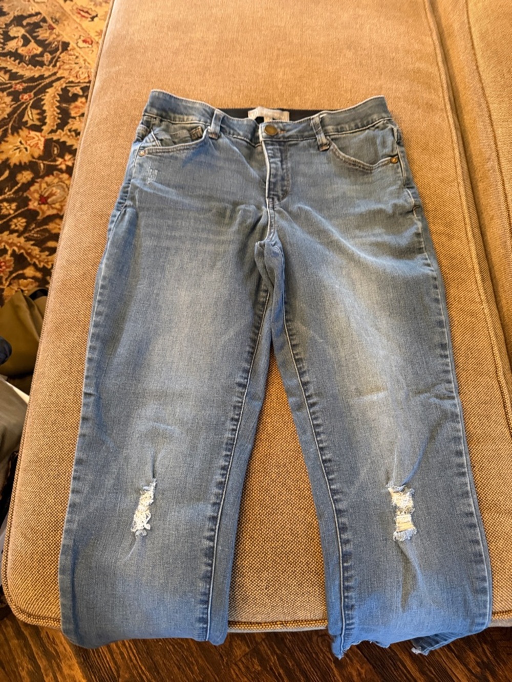 Wit and Wisdom Women’s Distressed Blue Jeans